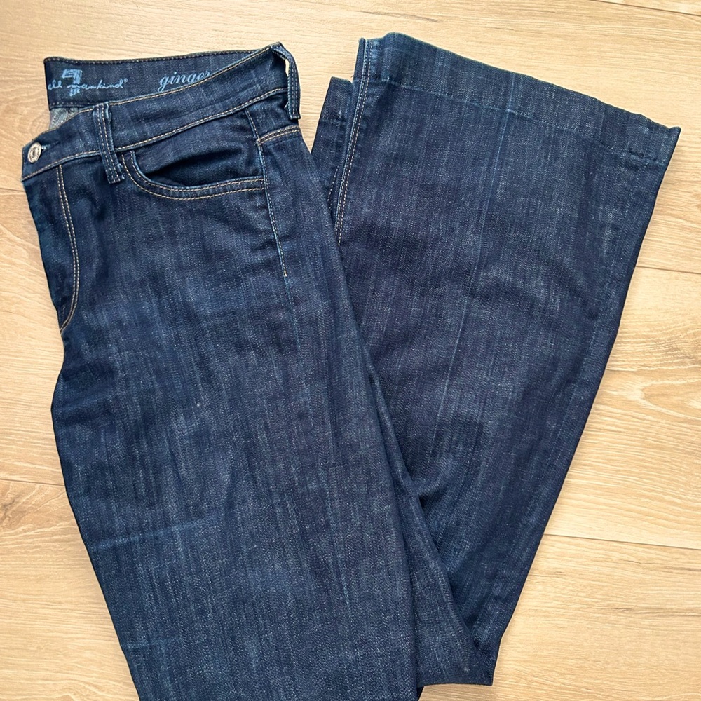 7 for all Mankind Ginger Wide Leg Jeans- 28